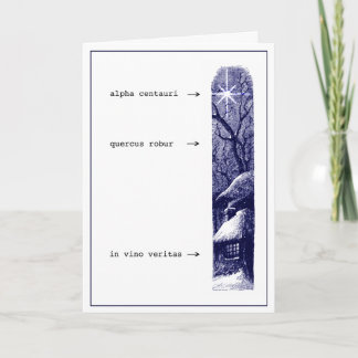 In Vino Veritas Julkort Helgkort