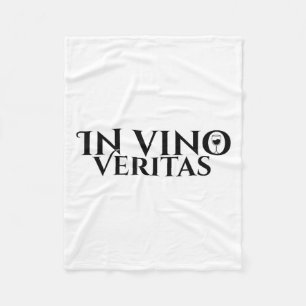 In Vino Veritas _ Latin _ Ancient Rom _ Vin Kärlek Fleecefilt