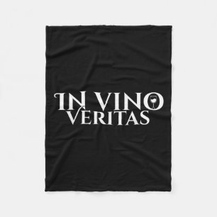 In Vino Veritas _ Latin _ Ancient Rom _ Vin Kärlek Fleecefilt