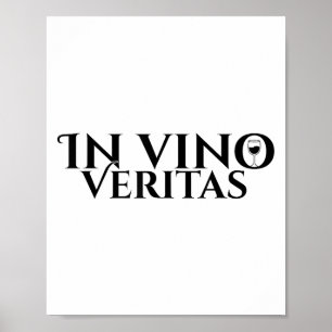 In Vino Veritas _ Latin _ Ancient Rom _ Vin Kärlek Poster