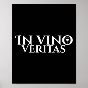In Vino Veritas _ Latin _ Ancient Rom _ Vin Kärlek Poster
