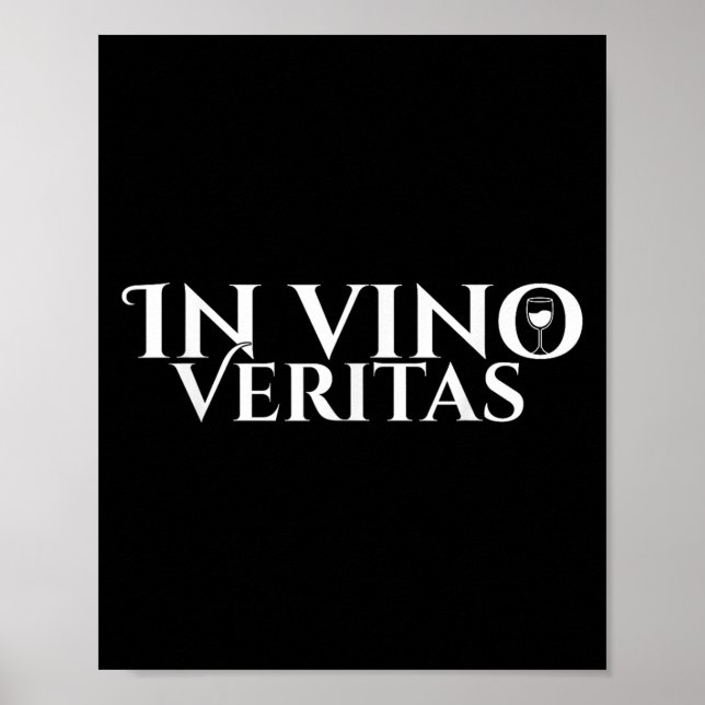 In Vino Veritas _ Latin _ Ancient Rom _ Vin Kärlek Poster (Framsidan)