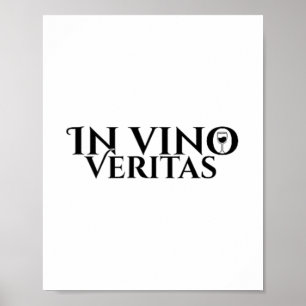 In Vino Veritas _ Latin _ Ancient Rom _ Vin Kärlek Poster