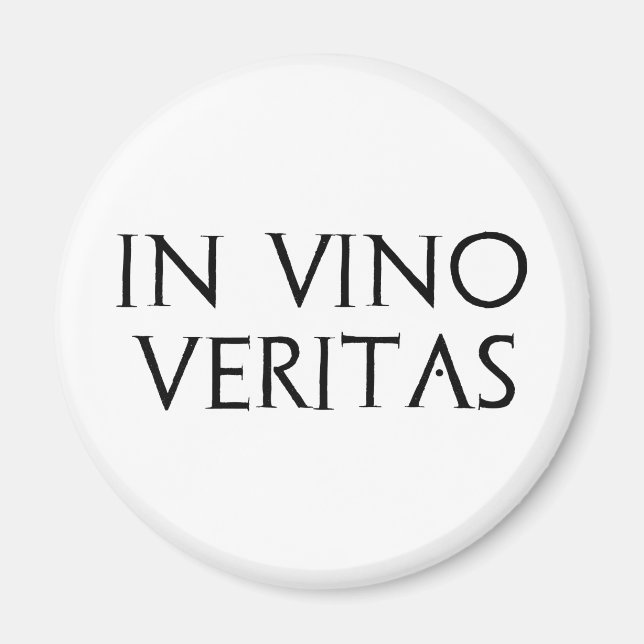 In Vino Veritas Magnet (Framsidan)