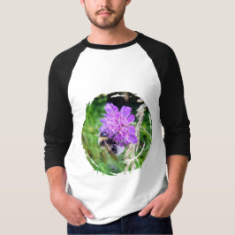 In voller Blüte – Basic 3/4 Ärmel Raglanshirt T Shirt