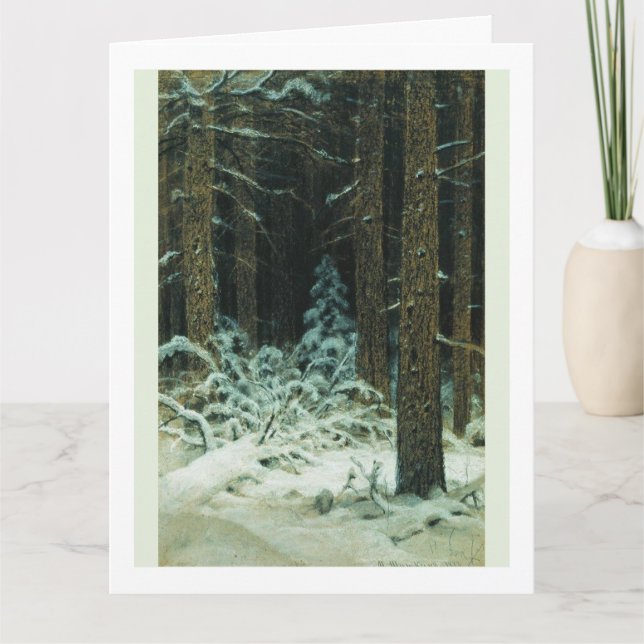 IN WINTER Ivan Shishkin 1883-jul Kort (Framsida)