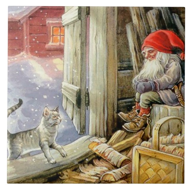 "In Woodshed" av Jenny Nystrom Kakelplatta (Framsidan)