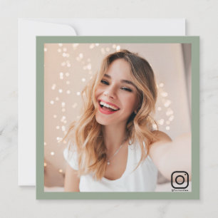 Inagram business social media modern Sage Grönt Inbjudningar