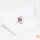 Inagram för  rosa marble business qr-kod runt klistermärke (Envelope)