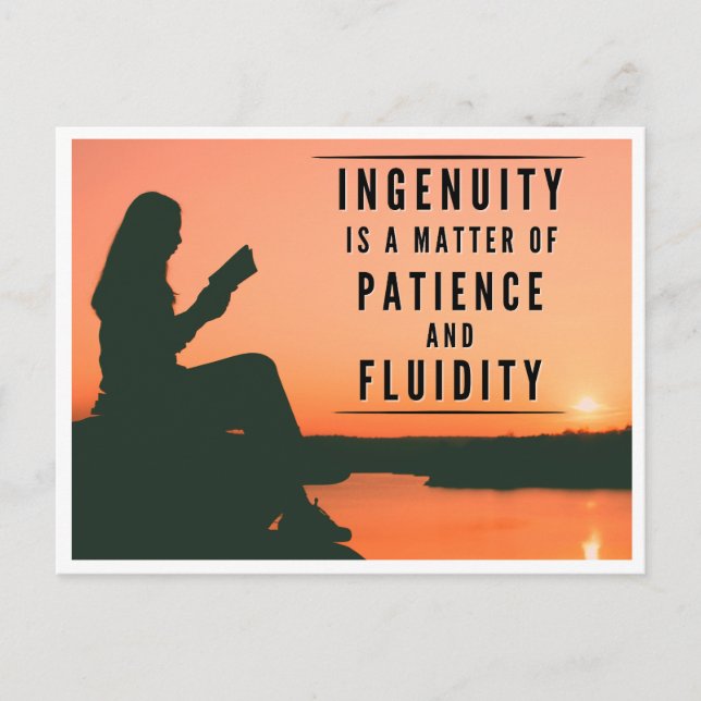 Inäkthetens tålamod - inspiration vykort (Framsida)