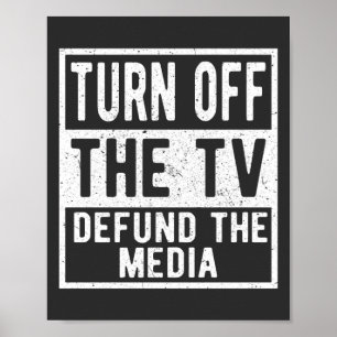 Inaktivera TV-försvaret Media- och News Politica Poster