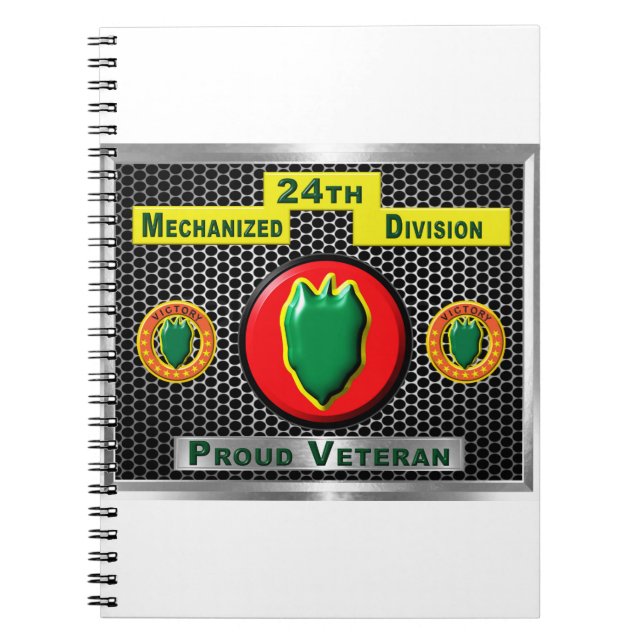 Inaktiverad 24:e mekaniserad infanteridivision anteckningsbok (Framsidan)