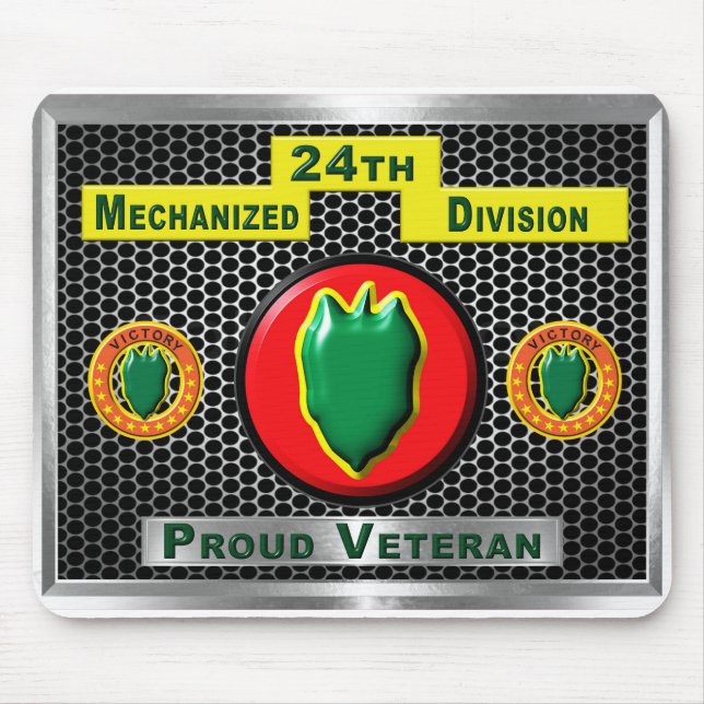 Inaktiverad 24:e mekaniserad infanteridivision musmatta (Framsidan)