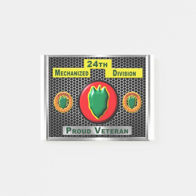 Inaktiverad 24:e mekaniserad infanteridivision post-it block (Framsida)