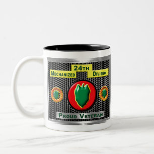 Inaktiverad 24:e mekaniserad infanteridivision Två-Tonad mugg