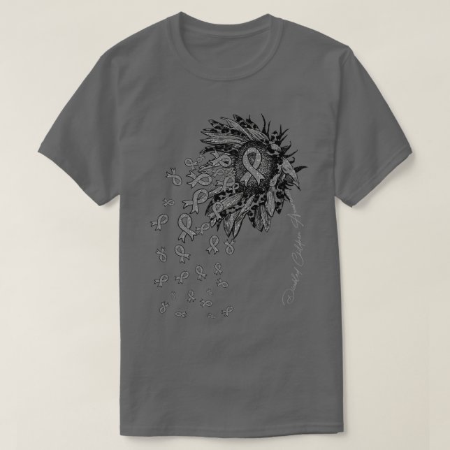 Inaktiverade barn Medvetenhet Solrosbonusblomma T Shirt (Design framsida)