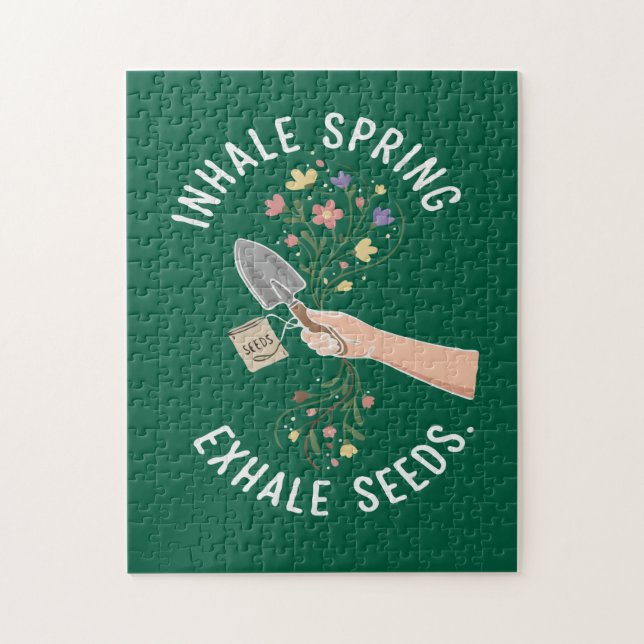 Inandas vår Utandas frön Blomster Trädgårds Entusi Pussel (Vertikal)