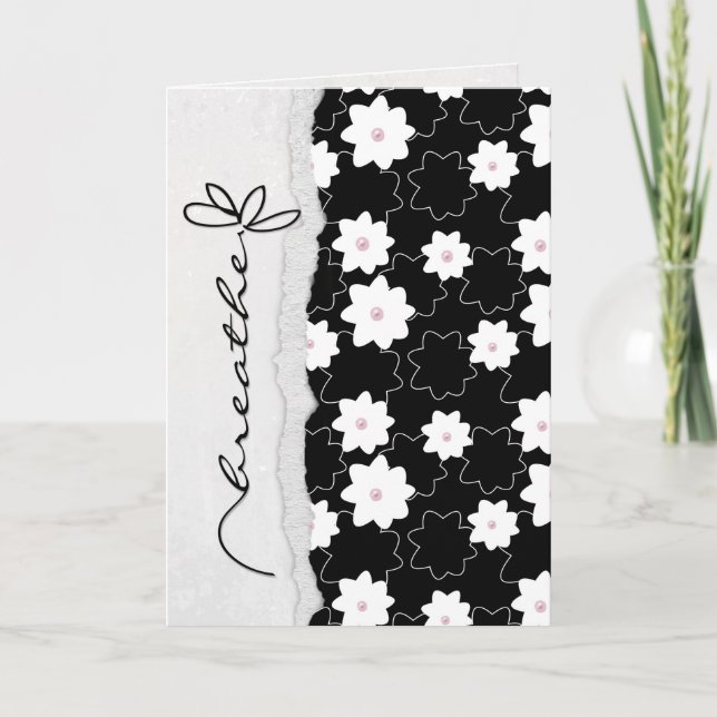 Inandningsblomma, vänskap kort (Framsida)