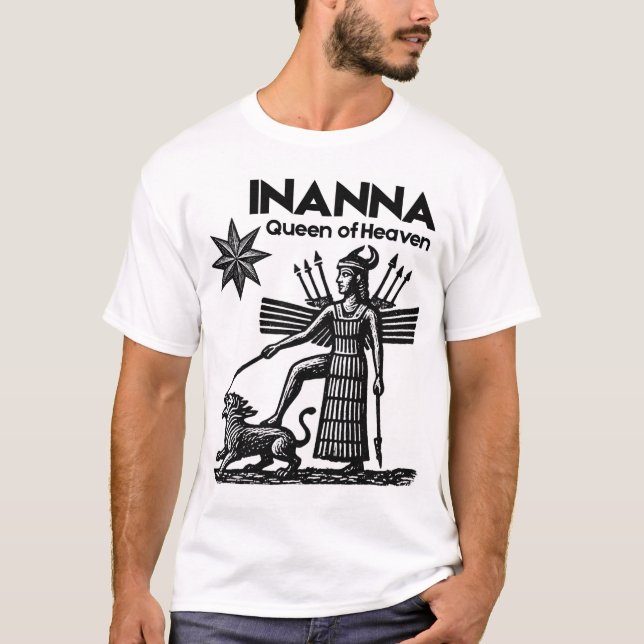 INANNA Ishtar Drottning av Himlen T Shirt (Framsida)