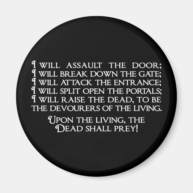 Inanna/Ishtar Entering Underworld Quote Magnet (Framsidan)