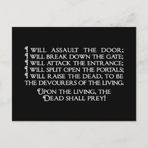 Inanna/Ishtar Entering Underworld Quote Vykort