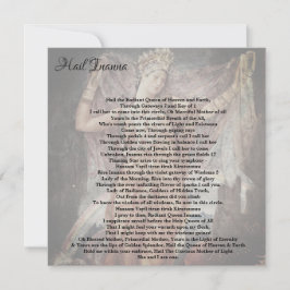 Inanna/Ishtar Invocation Pagan Wiccan Note Card Anteckningskort