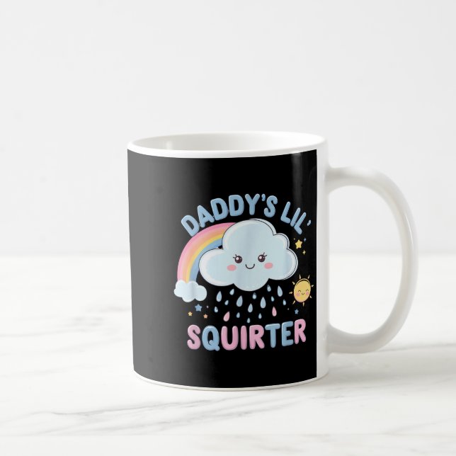 Inappropriate Funny Daddys Lil Squirter Embarring  Kaffemugg (Höger)