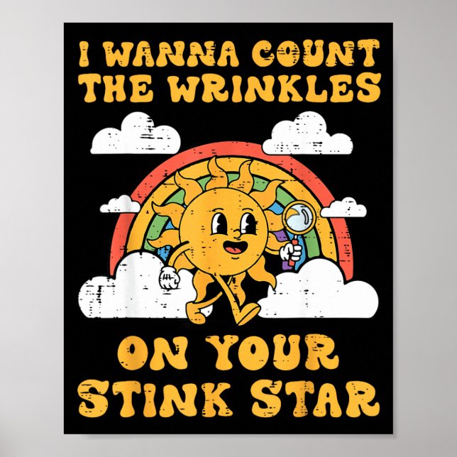 Inappropriate I W Count Wrinkles Funny Humor Men W Poster (Framsidan)