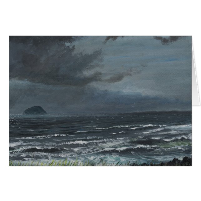 Inåtgående Storm 2007 Hälsningskort (Framsidan Horizontal)