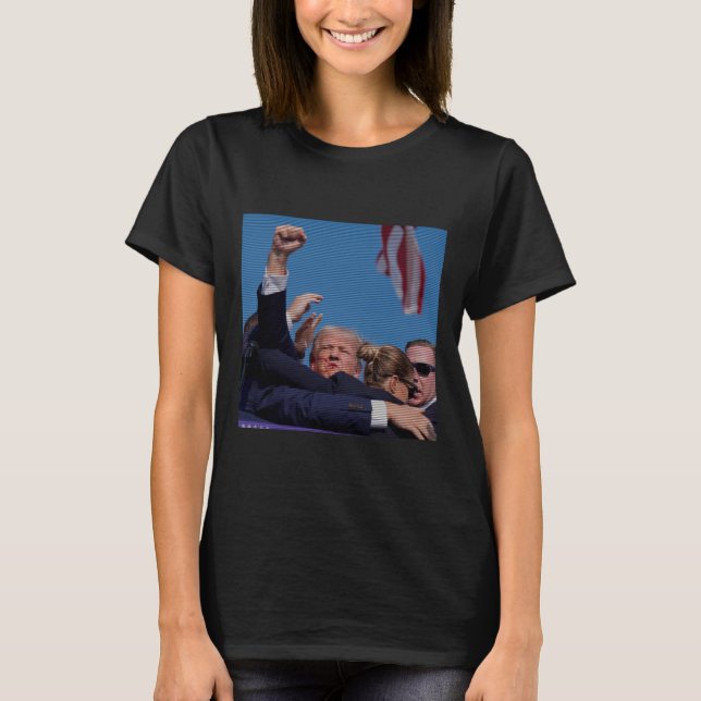 Inationsförsök - Trumps Rally Pennsylvania Försök T Shirt (Framsida)