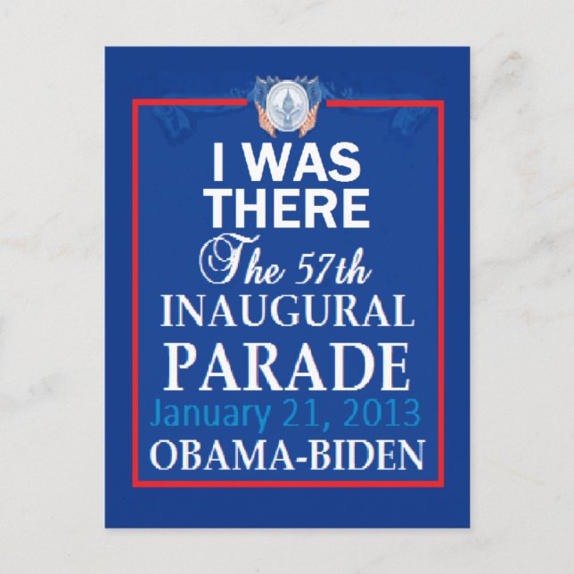 Inaugural 2013 vykort (Framsida)