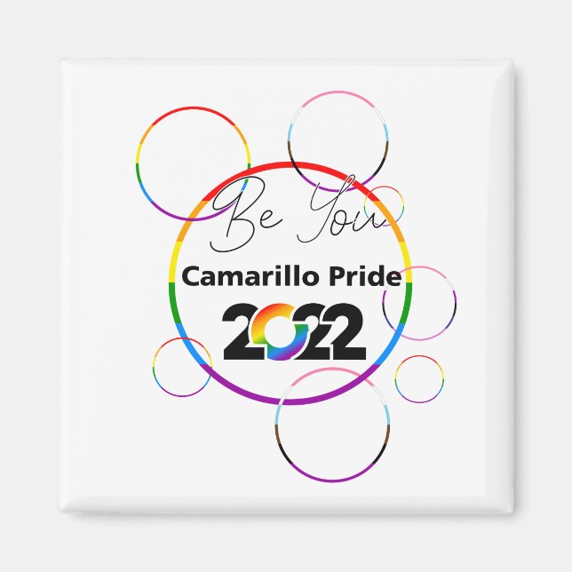 Inaugural Cam Pride Magnet 2022 (Framsidan)