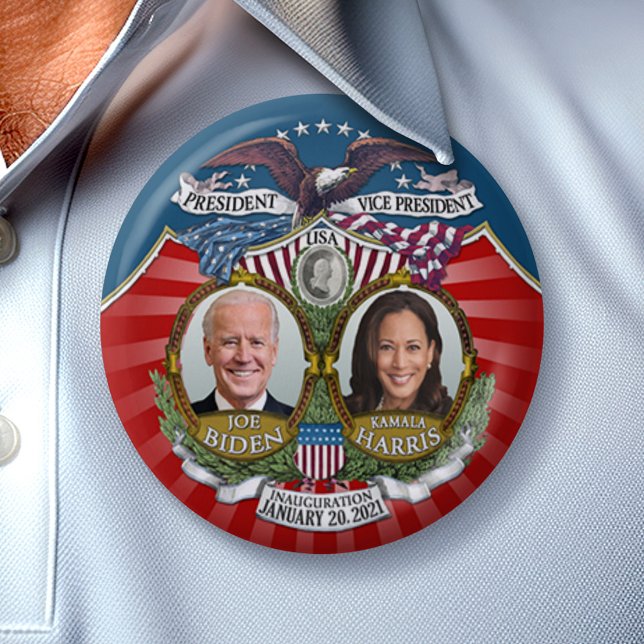 Inauguration Biden Harris Collecsible Joe Kamala Knapp (Collectible Inauguration Button from 2021 - Biden Harris)