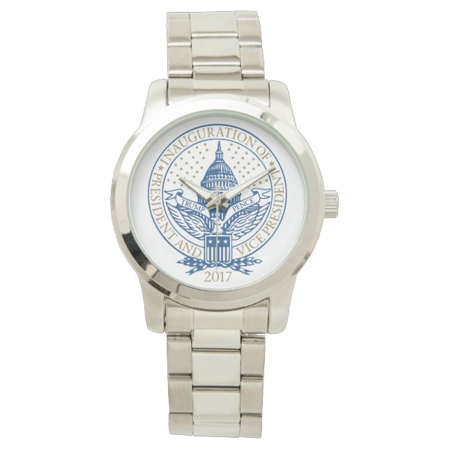 Inauguration Donald Trump Mike Pence 2017 Logotyp  Armbandsur (Framsida)