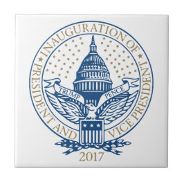 Inauguration Donald Trump Mike Pence 2017 Logotyp Kakelplatta