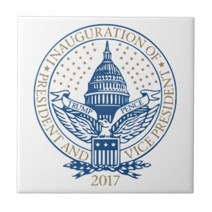 Inauguration Donald Trump Mike Pence 2017 Logotyp Kakelplatta