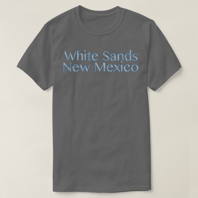 Inbäddad vit Sands New mexico T Shirt (Design framsida)