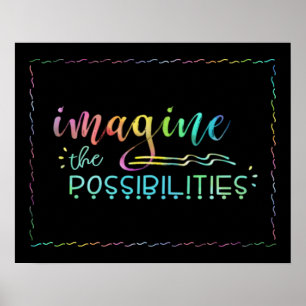 INBEGRIPANDE BILD AV MÖJLIGHETSTypografi Poster