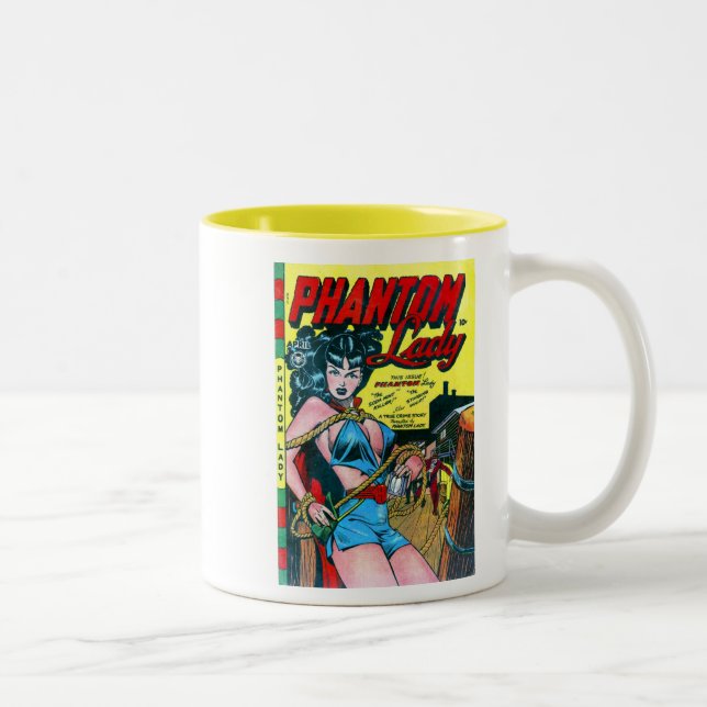 Inbillad damkaffemugg Två-Tonad mugg (Höger)