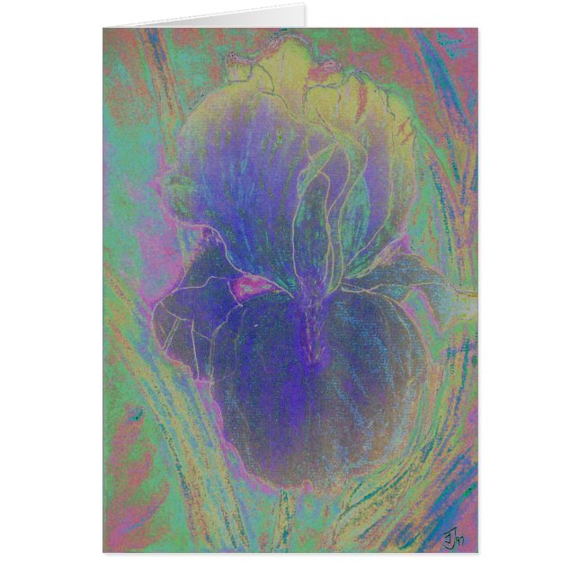 INBILLAD IRIS HÄLSNINGSKORT (Framsidan)