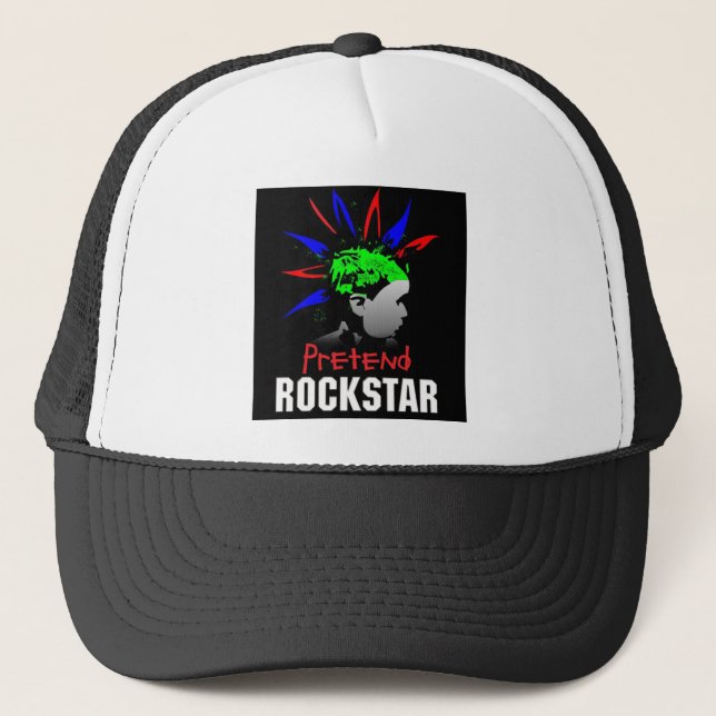 Inbillat Rockstar lastbilsförarelock Truckerkeps (Framsida)