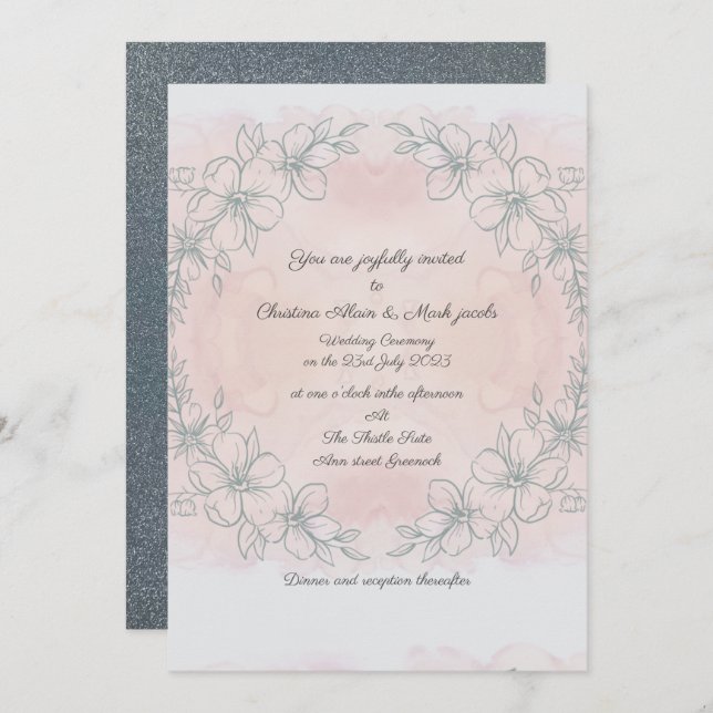 Inbjudan (Fram/baksida)