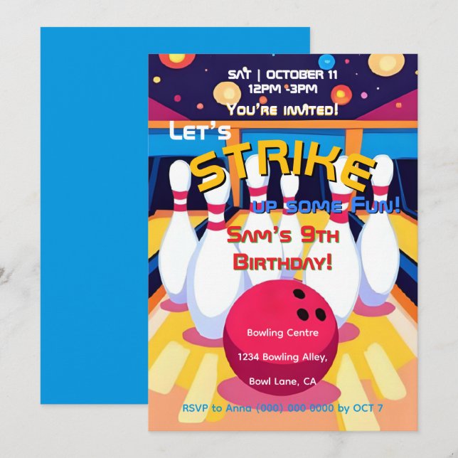 Inbjudan (Fram/baksida)