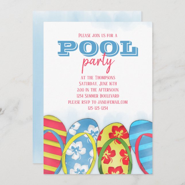 Inbjudan (Fram/baksida)