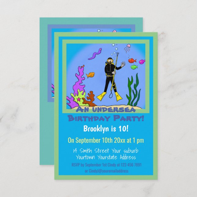 Inbjudan (Fram/baksida)