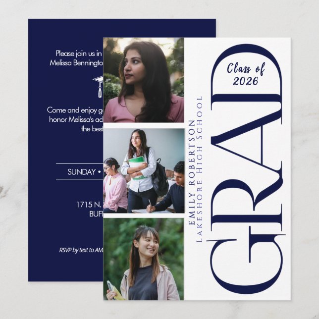 Inbjudan (Fram/baksida)