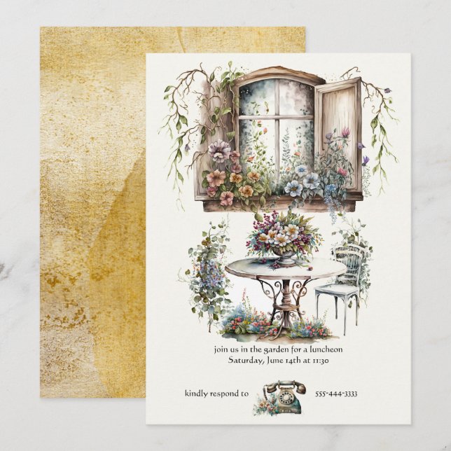 Inbjudan (Fram/baksida)