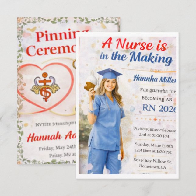 Inbjudan (Fram/baksida)