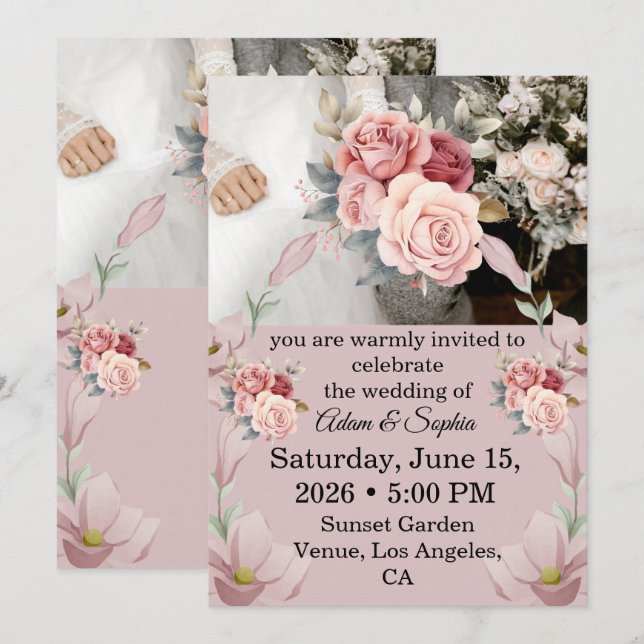 Inbjudan (Fram/baksida)