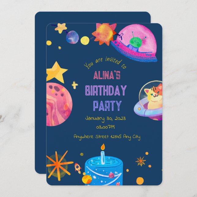 Inbjudan (Fram/baksida)